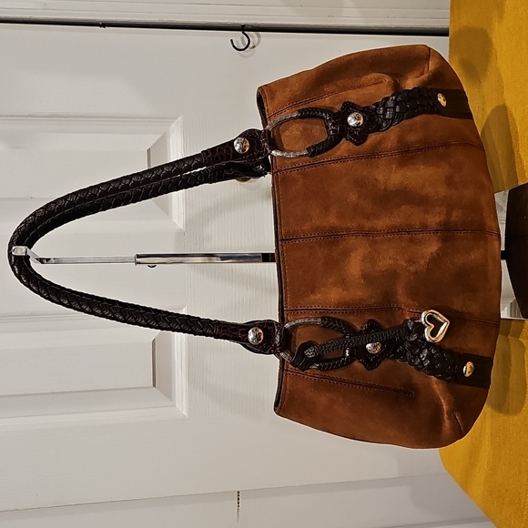 Brighton Vingage SERENE (H31484) Suede Handbag NWT - Picture 1 of 14